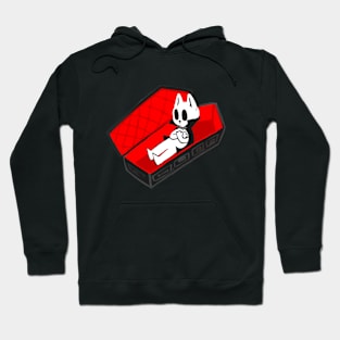 Vampire Cat in Casket Hoodie